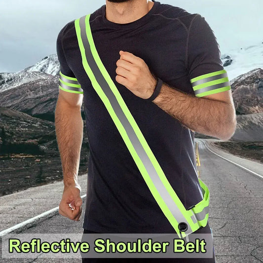 Reflective Safety Shoulder Belt | High Visibility Night Running Reflective Safety Belt Oasis Select Default Title