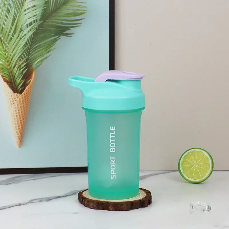 300ml Portable Protein Powder Shaker Bottle Leak Proof Water Bottle for Gym Outdoor Fitness Training Sport Mixing Cup with Scale Peaceful Pleasures Health and Wellness green China Mainland