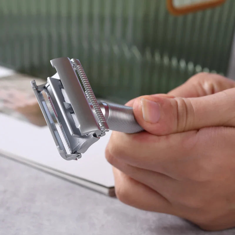 Yaqi Monarch Double Edge Safety Razor – Matte Chrome 0.90mm