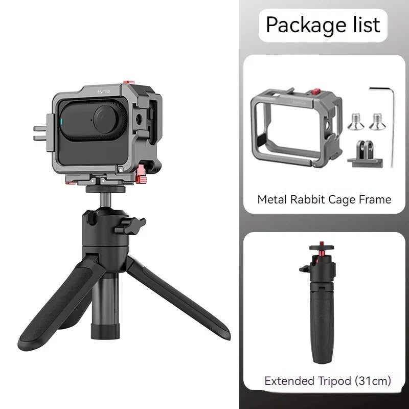 Flymile Aluminum Frame for Insta360 GO 3 / GO 3S | Cold Shoe