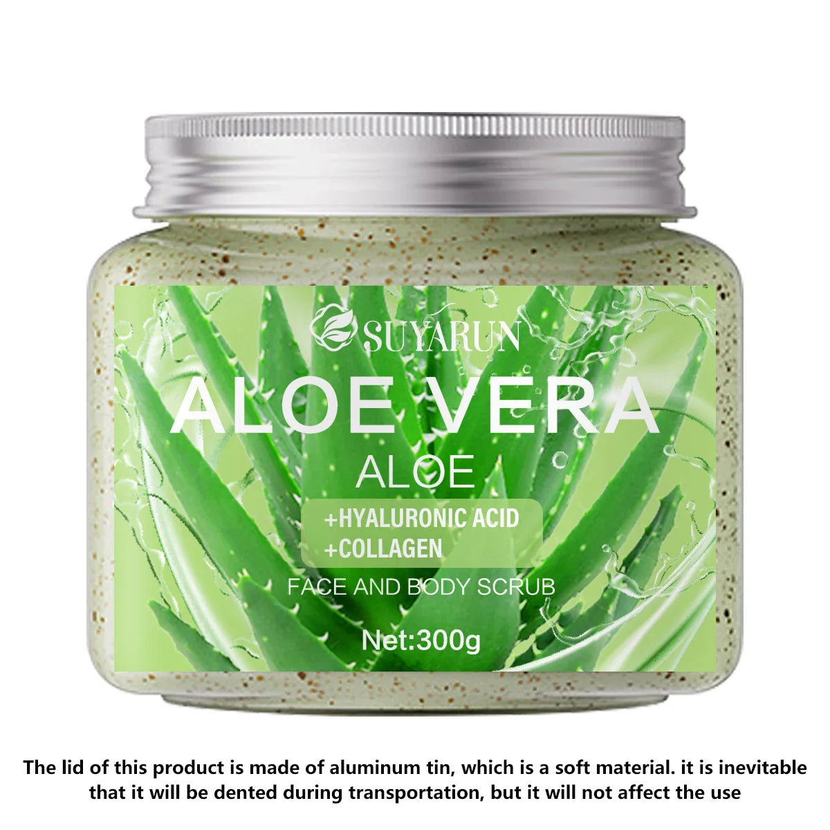 SUYARUN Natural Body Scrub – Raspberry, Aloe & Coconut