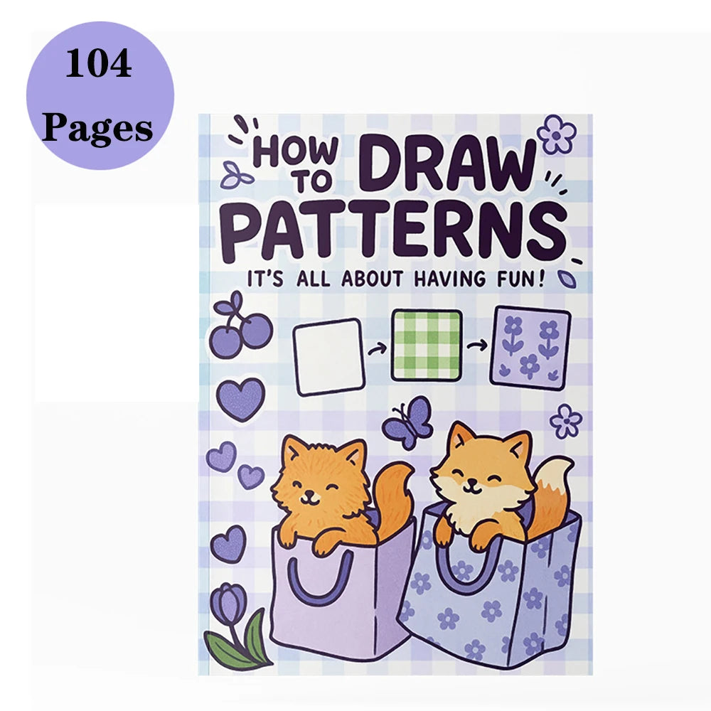 How Draw Easy Patternsguide Detailed Steps Students Cartoon