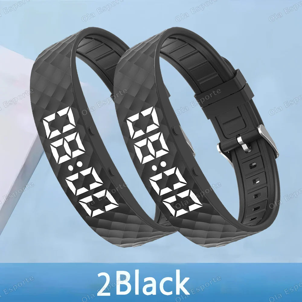 Smart Fitness Wristband LED Pedometer Sleep Tracker IP65