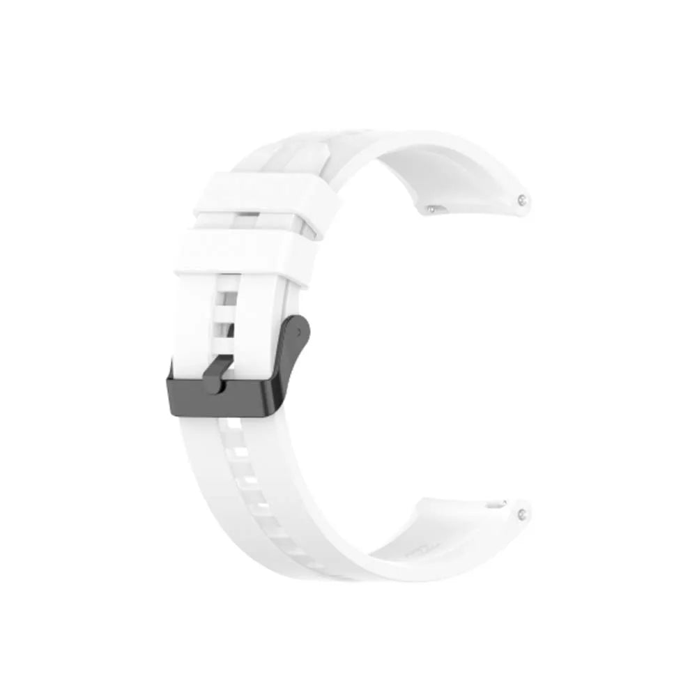 22mm Silicone Watch Band for Huawei GT2 Pro GT3 Samsung Peaceful Pleasures Health and Wellness WHITE 20