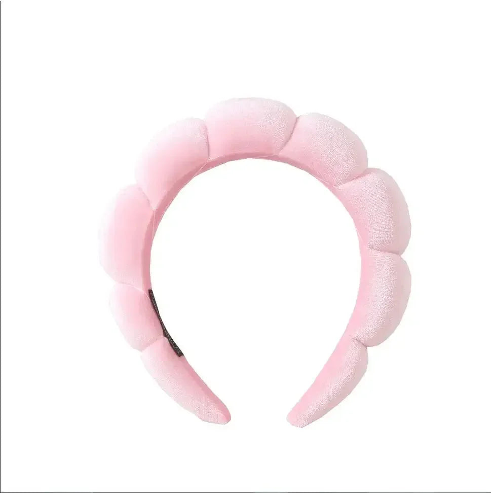 Fashion Microfiber Washing Wristbands Scrunchies Puffy Headband Spa