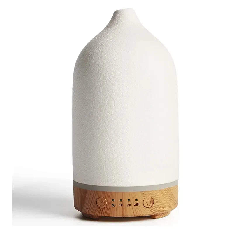 Ceramic Air Humidifier Aroma Diffuser Aromatherapy Cool Mist Ultrasonic Essential Oil Diffuser With 7 LED Humidifier Peaceful Pleasures Health and Wellness