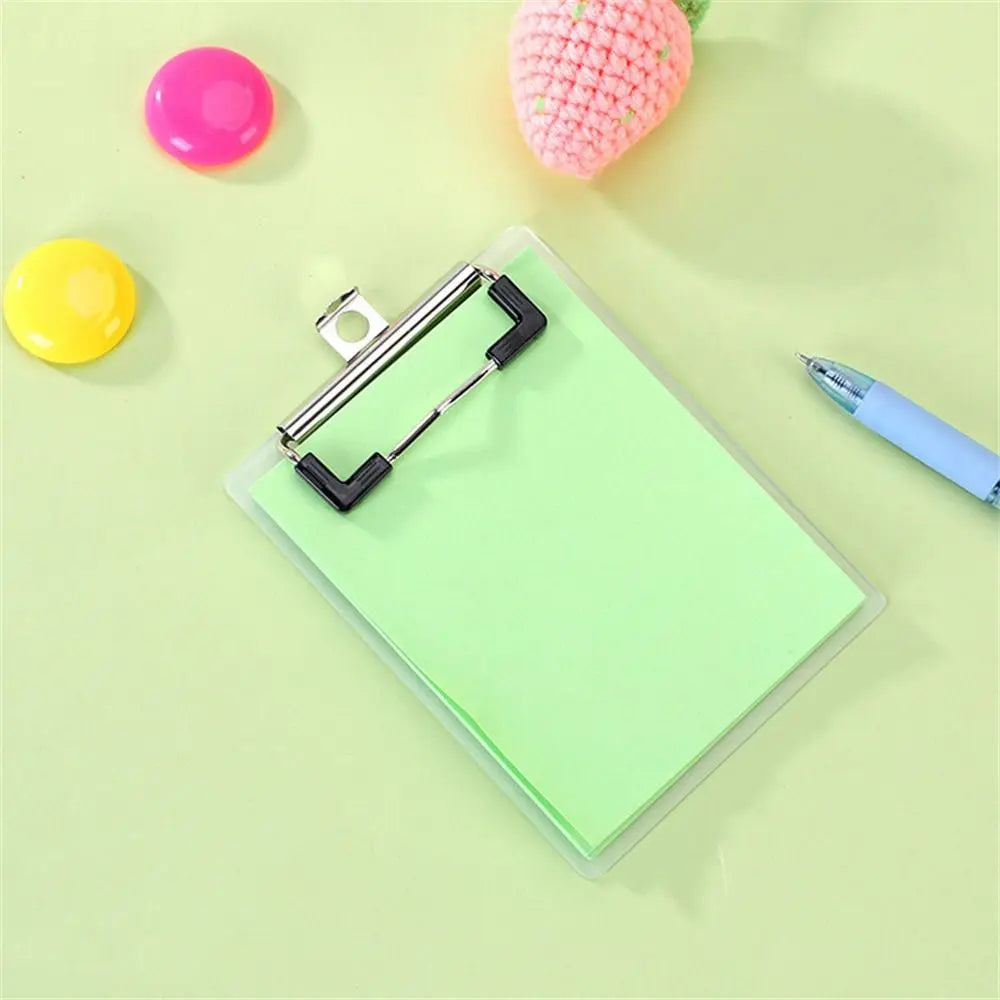 Notebooks 50sheets Clipboard Notepads Writing Pad Paper Holder Clip Folder Board Thickened Panel Mini Memo Pad Stationery Peaceful Pleasures Health and Wellness green