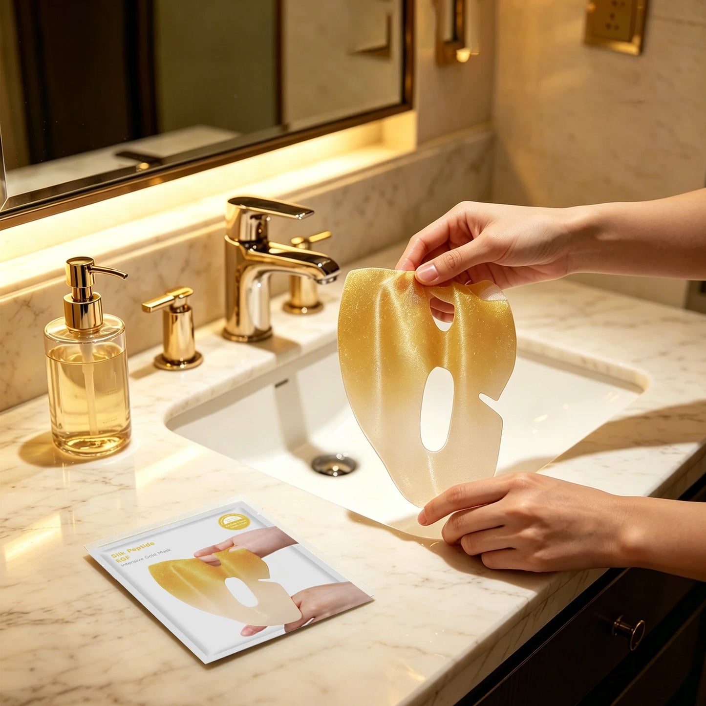 24K Gold Facial Mask – Hydrating, Firming & Brightening
