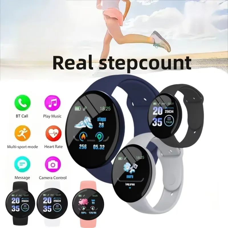D18 Smart Fitness Bracelet – Heart Rate, Sleep & Call Alerts