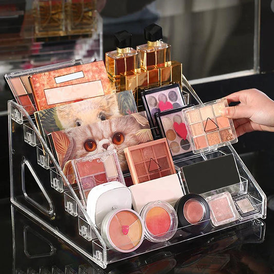 Clear Acrylic Nail Polish Display Stand Multi-layer Plastic Storage Rack UV Gel Shelf Quick Install Cosmetic Manicure Storage Peaceful Pleasures Health and Wellness