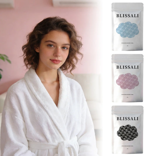 Exfoliating Shower Towel – Gentle Back Scrubber for Smooth Skin Exfoliating Bath Scrubber Oasis Select