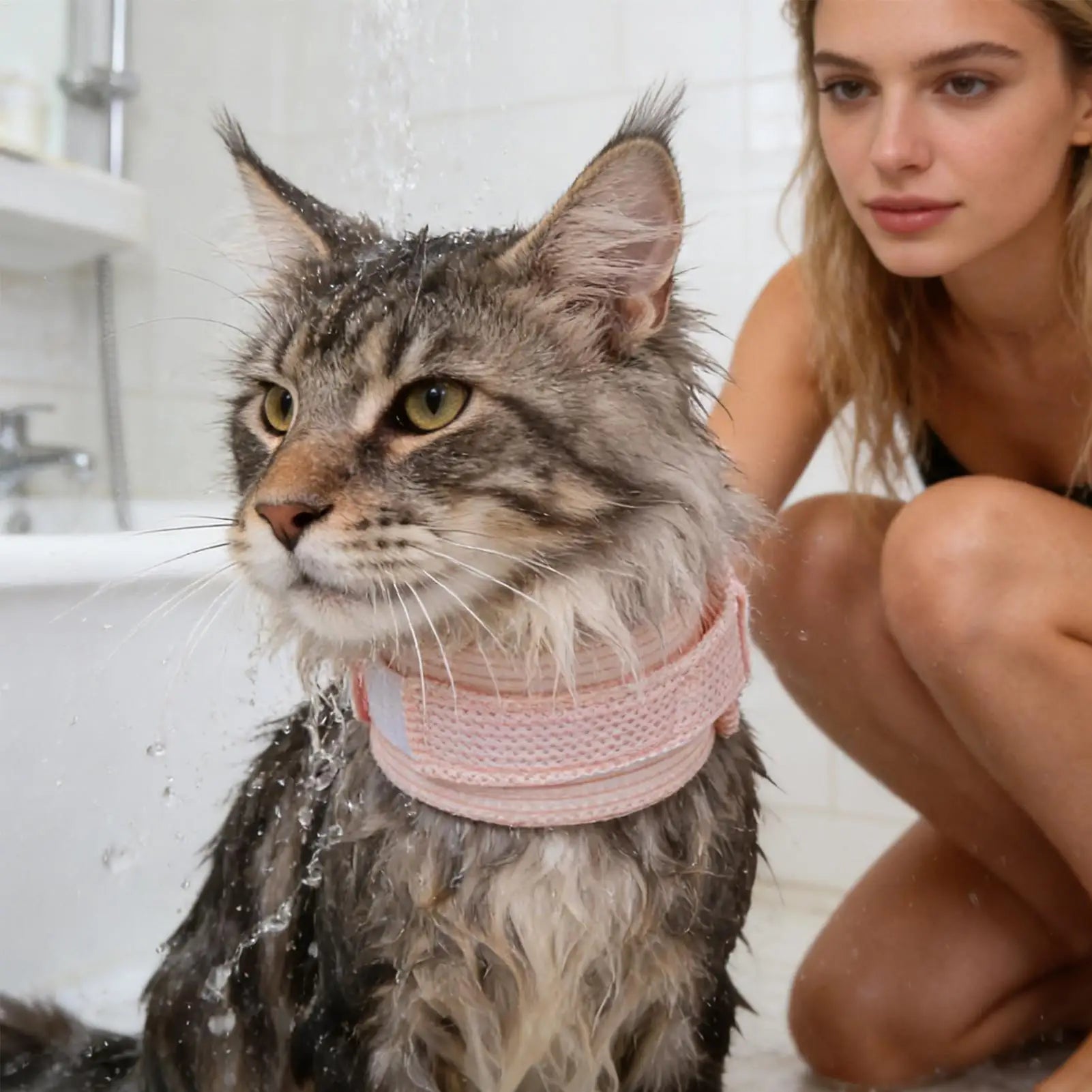 Dog Cat Neck Brace Cover Breathable Comfortable Anti-Scratch Pet Neck Protective Collar Adjustable Soft Cushion Cervical Cone Peaceful Pleasures Health and Wellness