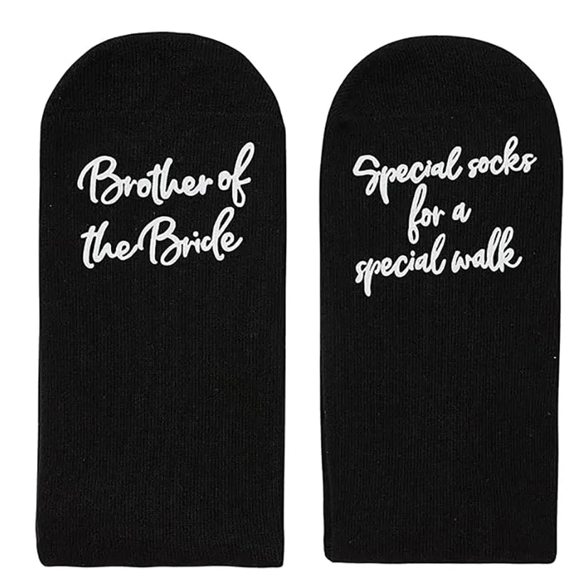 Brother of Bride & Father of Groom Wedding Socks Gift