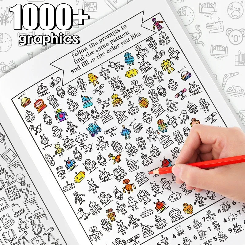 32 Pages Search Find Activity Book Look Kids Educational Puzzle