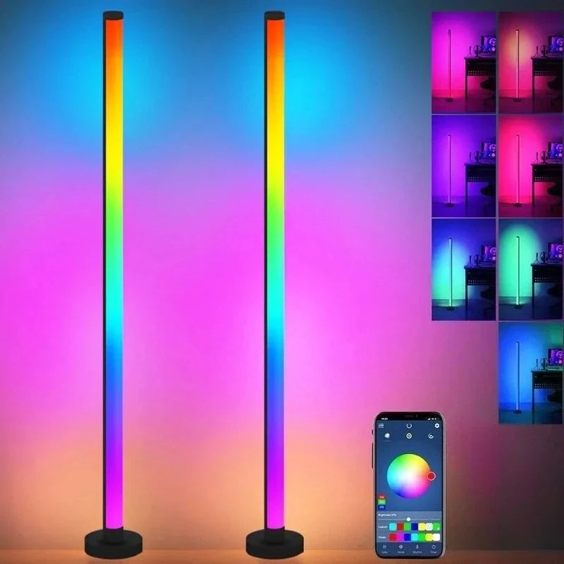 RGB Smart LED Floor Lamp | App, Remote & Music Sync Control