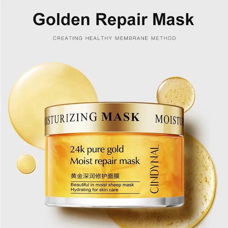 24K Gold Collagen Sleeping Face Mask – Firming & Moisturizing