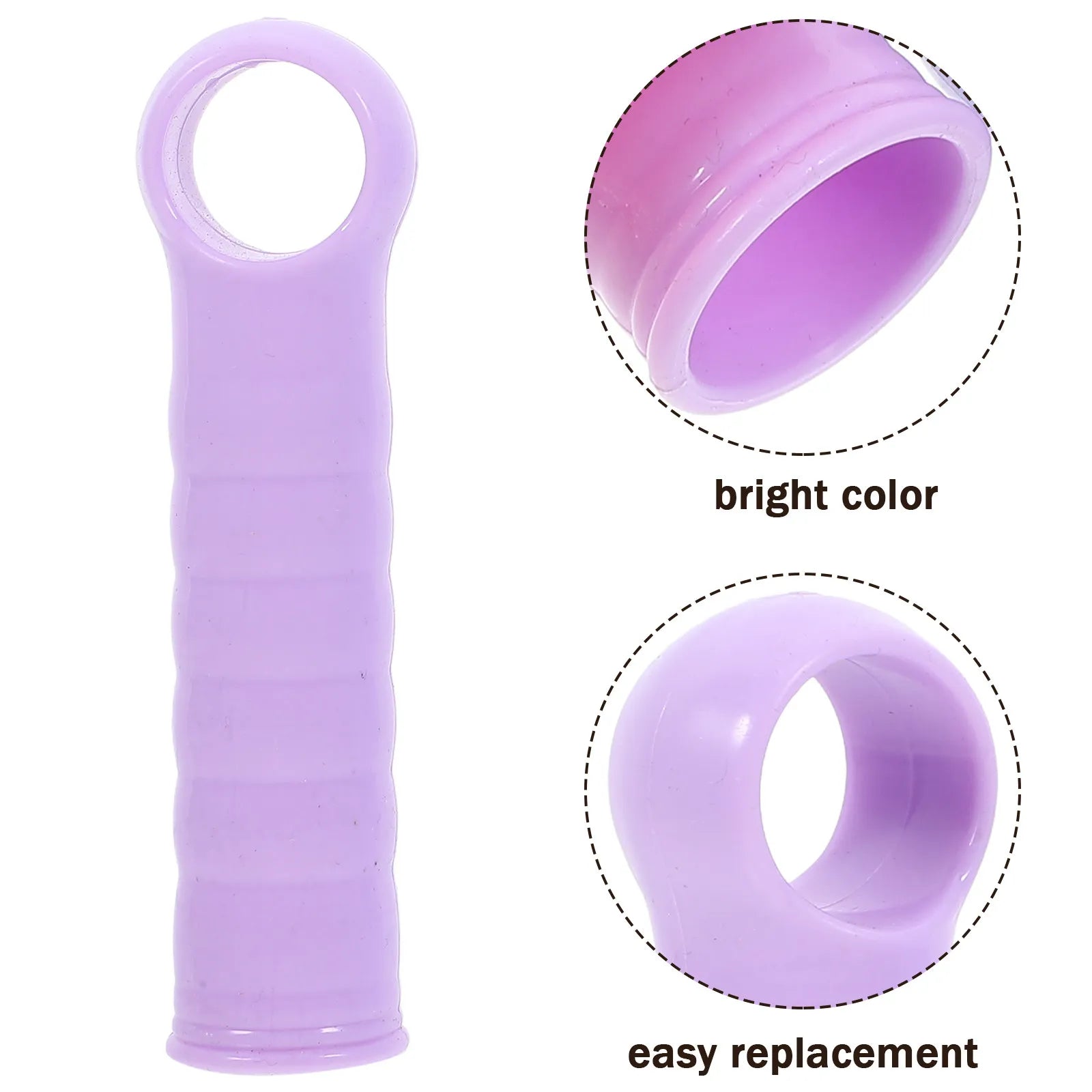 4Pcs Plastic Handle Mop End Caps Replacement Ergonomic Grip Dustpan Rod Replacement Sleeve for Household Cleaning Peaceful Pleasures Health and Wellness
