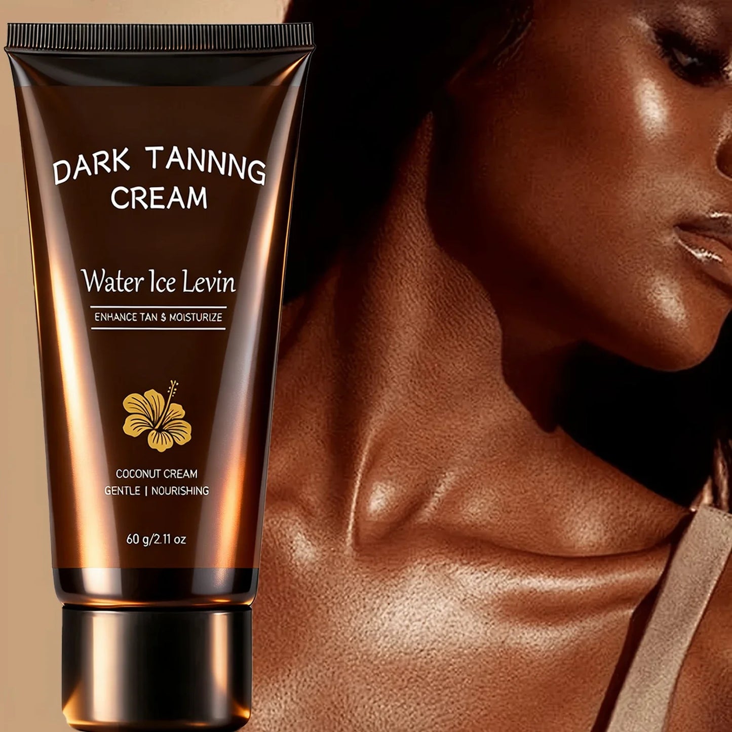Collagen Coconut Self Tanning Cream – Dark Glow, 60g