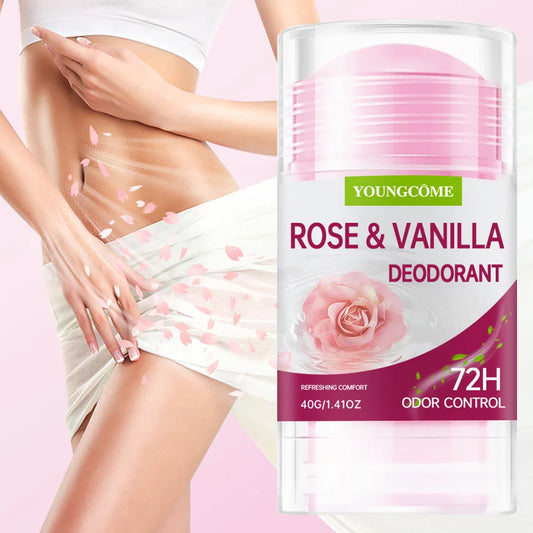 YOUNGCOME Rose Vanilla Deodorant Stick – Women's Antiperspirant Deodorant Stick Oasis Select