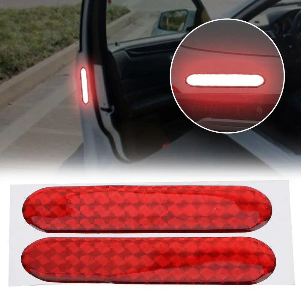 Red Car Reflective Sticker for Safety Alert Warning Peaceful Pleasures Health and Wellness