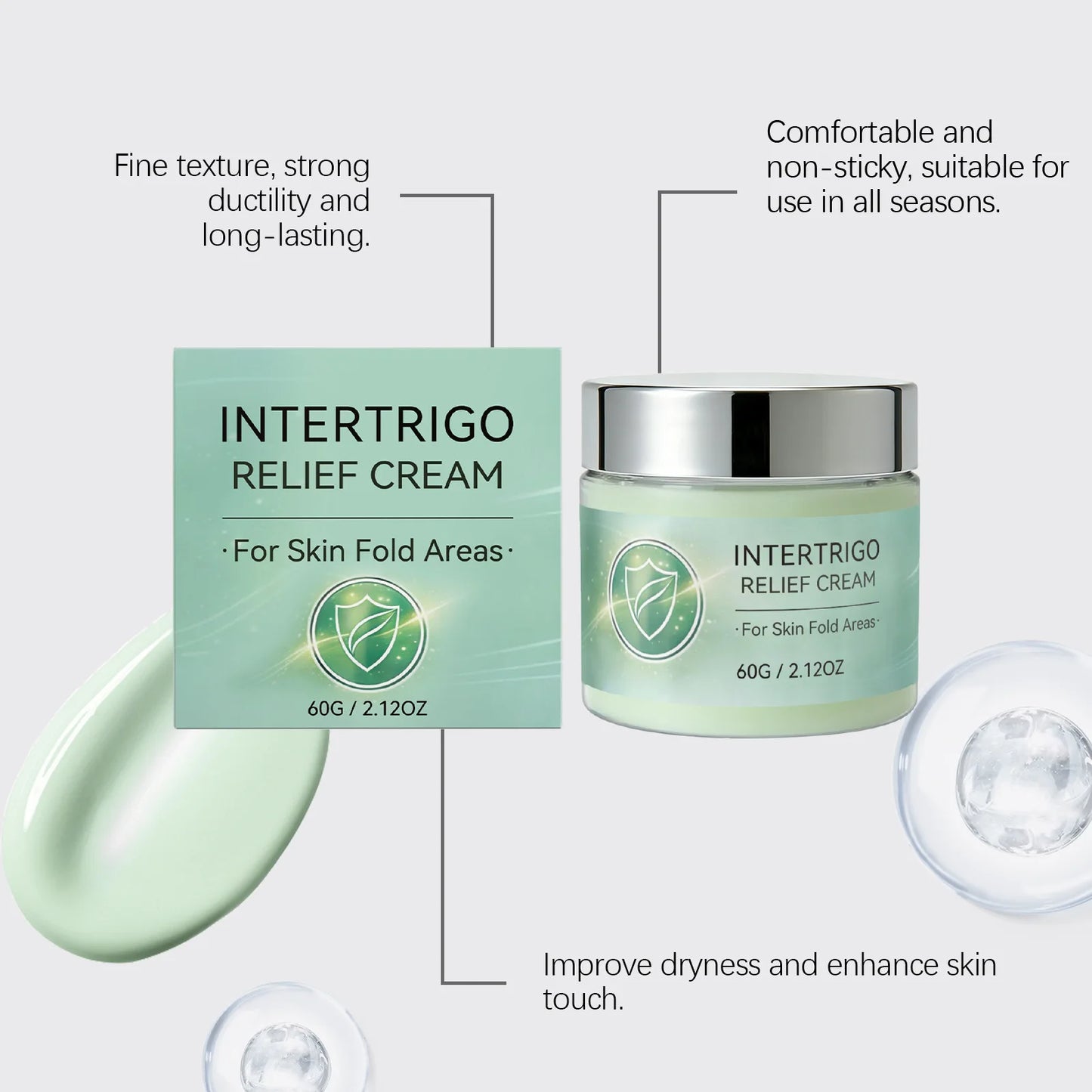 Intertrigo Relief Cream – Skin Barrier Repair & Deep Moisture