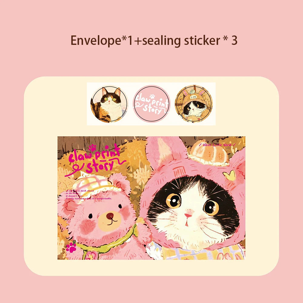 Envelope Cat Dog Story Series Cute Pet Ins Commemorative Blessing