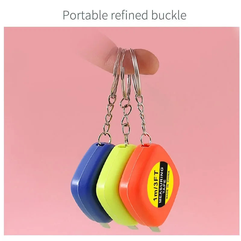 Mini Retractable Keychain Tape Measure | 1.5M Waterproof Pocket