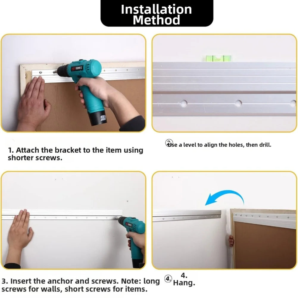 French Z Cleat Hangers 80lbs Capacity Easy Wallmounting Wall Mounting