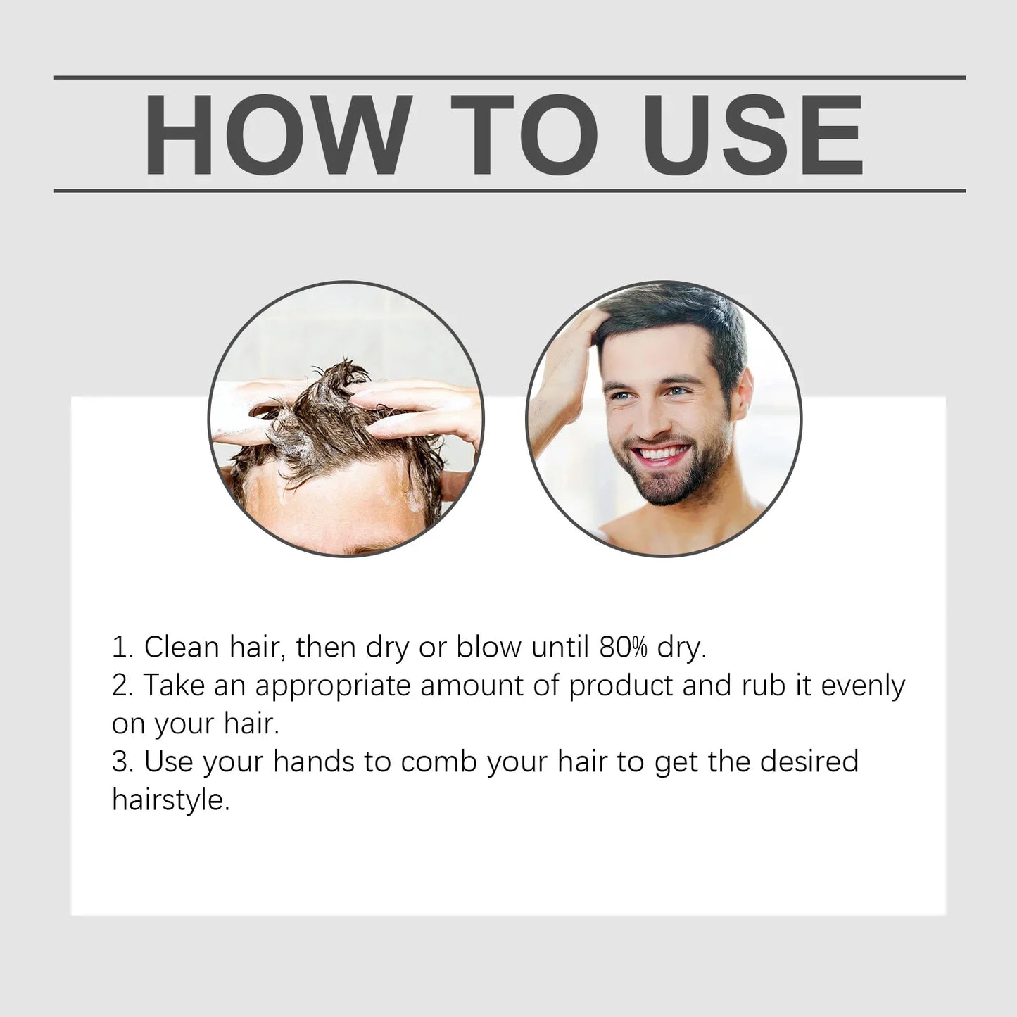 East Moon Styling Hair Wax Men's Hair Lasting Styling Hair Wax Refreshing Fluffy Salon Keep Hair Style Hair Puff Hair Styling Peaceful Pleasures Health and Wellness