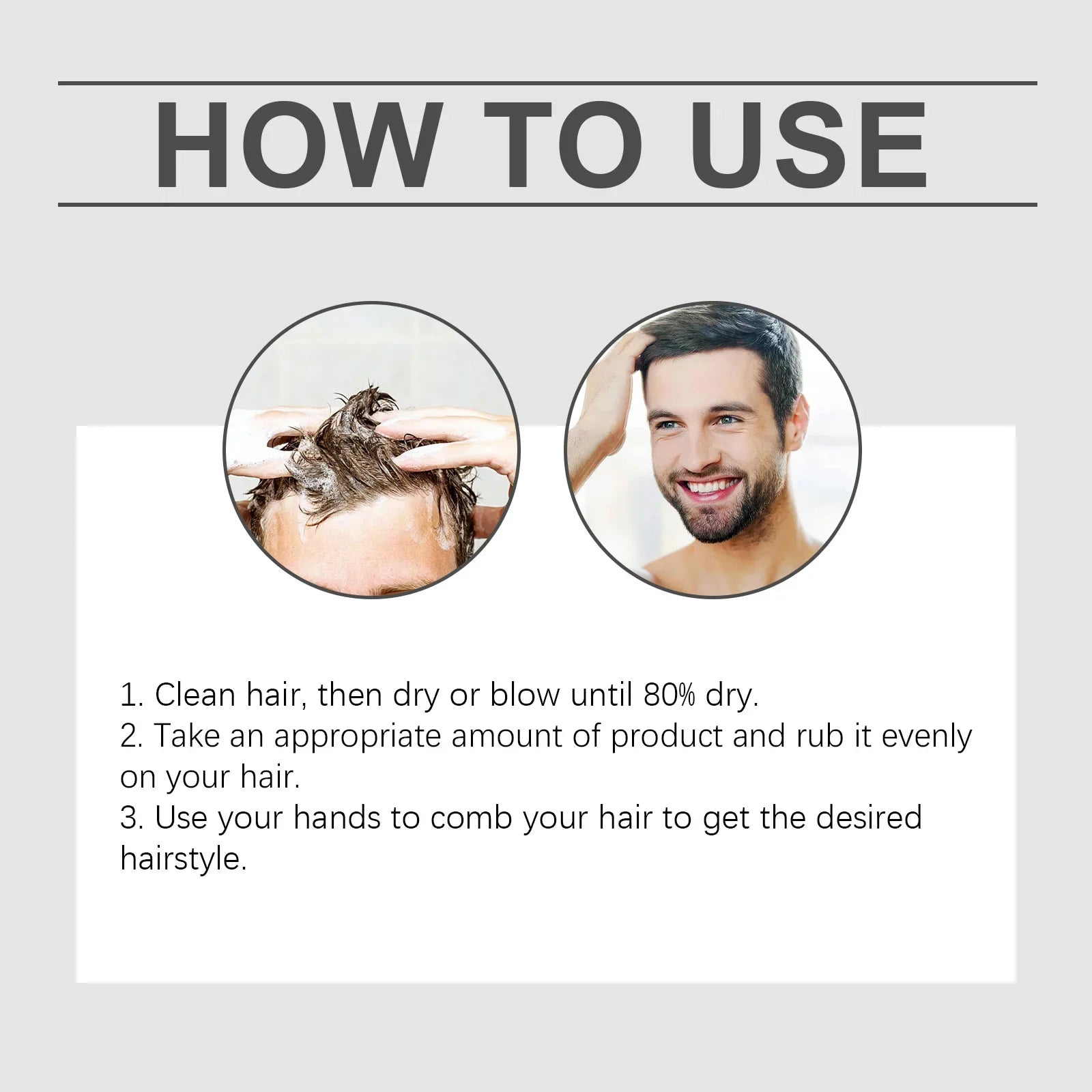 East Moon Styling Hair Wax Men's Hair Lasting Styling Hair Wax Refreshing Fluffy Salon Keep Hair Style Hair Puff Hair Styling Peaceful Pleasures Health and Wellness