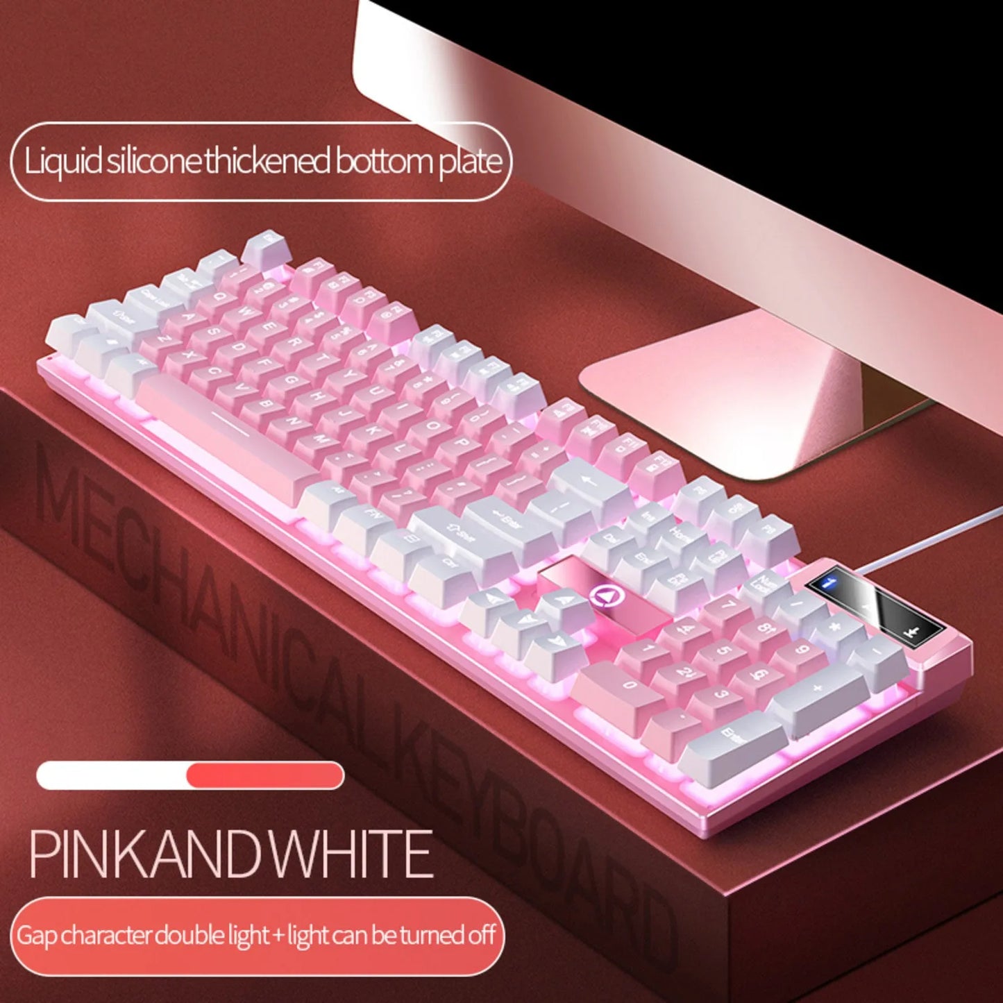 K500 RGB Wired Gaming Keyboard | Mechanical Feel 104 Keys