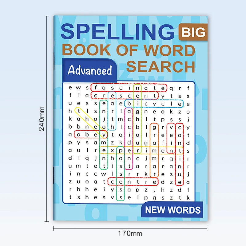 English Word Spelling Word-finding Exercise Book Young Children