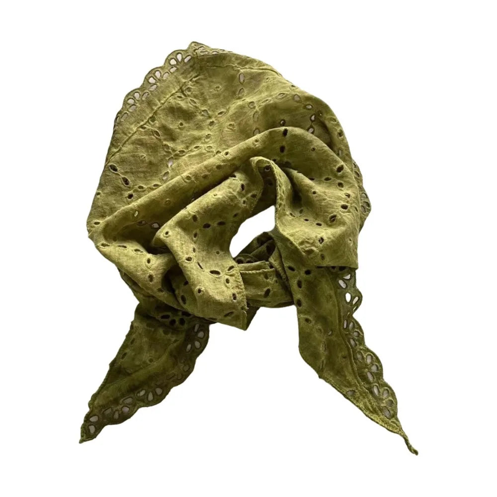 Lightweight Cotton Triangle Scarf – Head Wrap & Neck Bandana