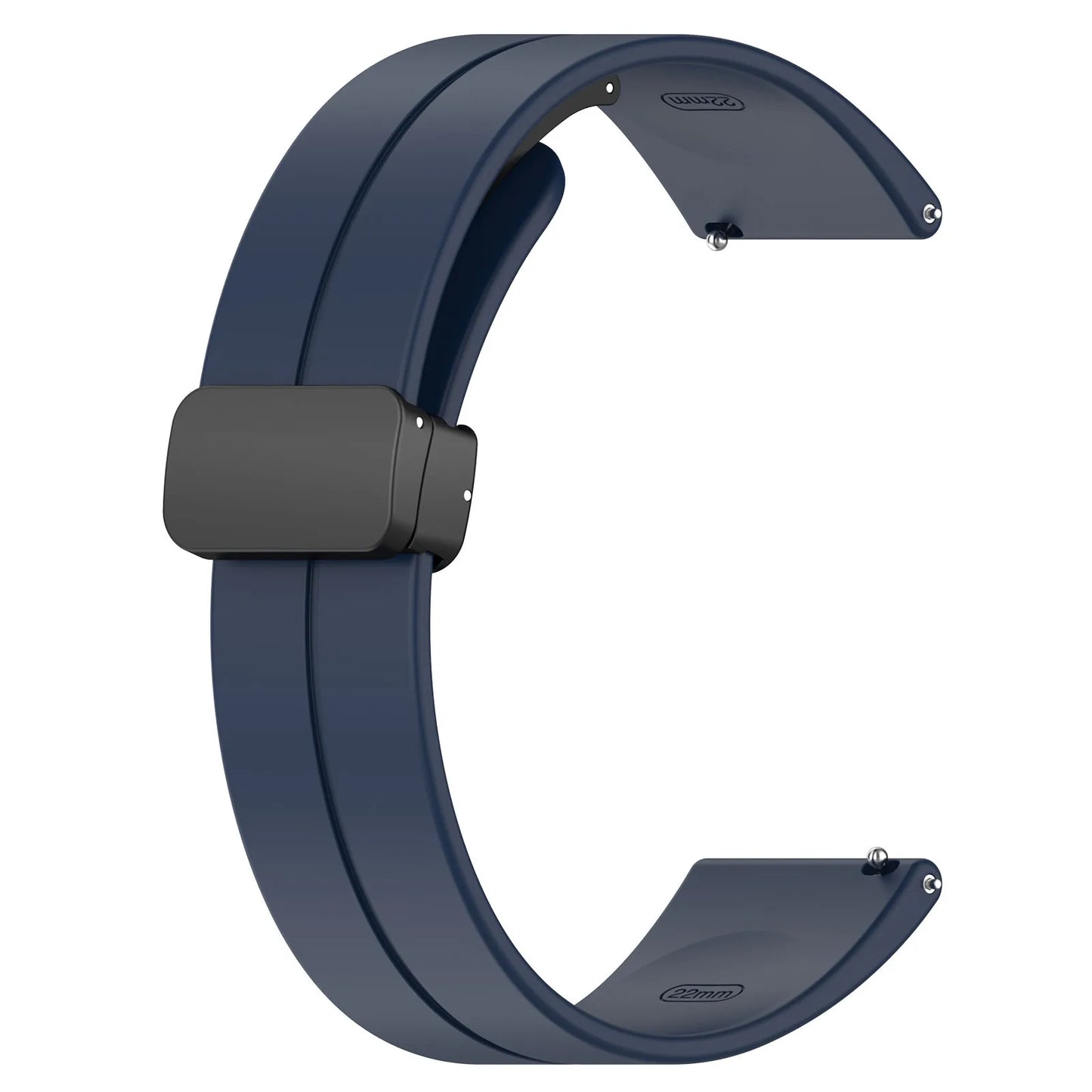 Silicone Watch Band 20mm 22mm – Xiaomi Samsung Huawei Strap Peaceful Pleasures Health and Wellness dark blue 20MM