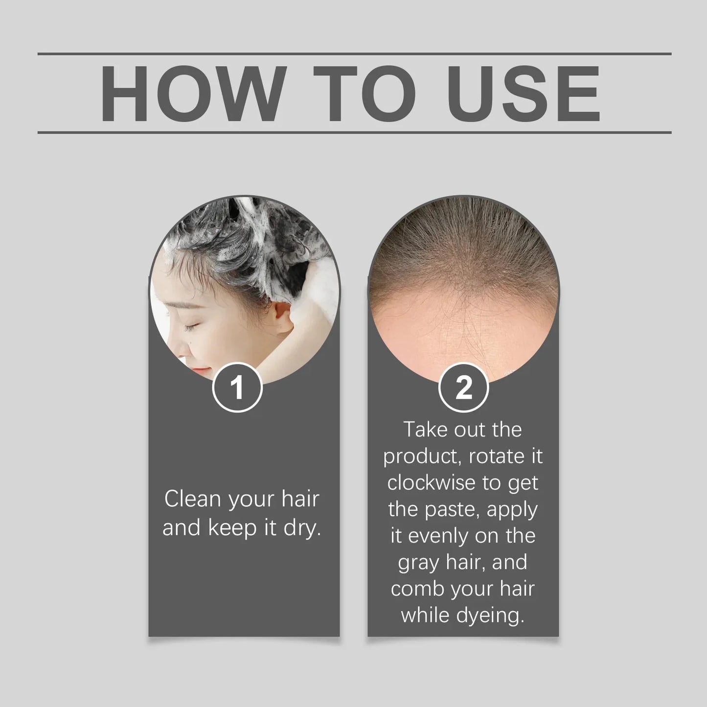 HOEGOA Temporary Hair Color Stick – Gray Root Concealer