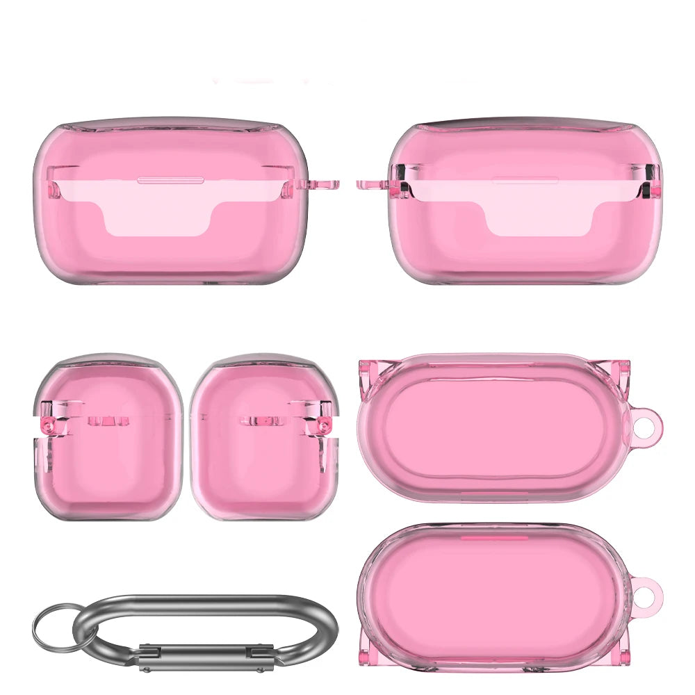 High Quality TPU Protective Case For AVIOT TE-V1R-HEN Cover Candy Color Soft Earphone Cover For AVIOT TE-V1R-HEN With Hook Peaceful Pleasures Health and Wellness Pink