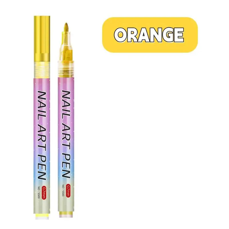 Nail Art Graffiti Pens – Quick-Dry 3D Dot Liner Set (1 or 12pc)