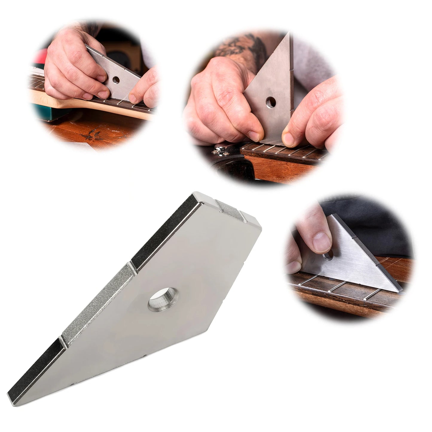 Guitar Fret Leveller Guitar Fret Adjustment Tool Fret Kisser Fret Leveling Tool for Guitar Enthusiasts & Long Lasting Use Peaceful Pleasures Health and Wellness