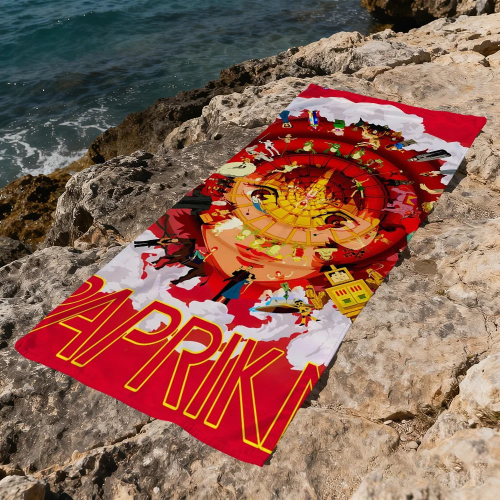 Anime Paprika Quick-Dry Beach Towel | Soft Pool & Travel Towel Quick-Dry Beach Towel Peaceful Pleasures Health and Wellness