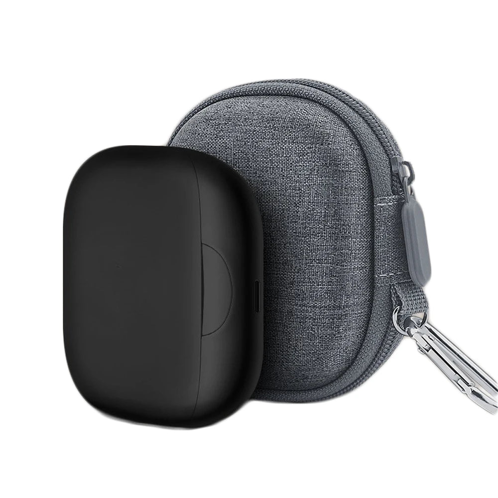 One-Piece Molded Hard EVA Case For Soundcore Aerofit Pro Shockproof Anti Crush Water Resistant With Carabiner Portable Bag Peaceful Pleasures Health and Wellness