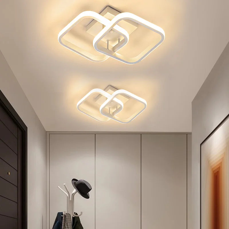 RUNTOIN 2-Ring LED Ceiling Light | Modern Minimalist Lamp