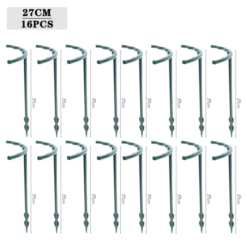 Plant Support Stakes 4-32 Pack | Semicircle Vine Climbing Brackets