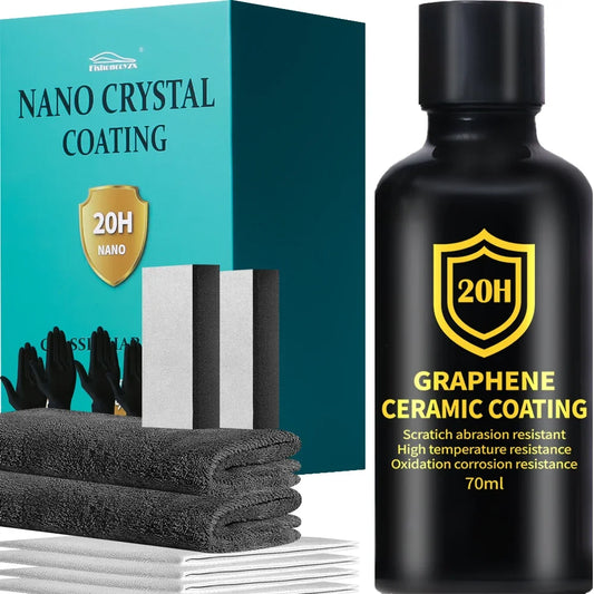 Graphene Ceramic Coating 20H with Self Healing and UV Track Technology Car Detailing Professionals 10+ Years of Protection Peaceful Pleasures Health and Wellness 20H SET