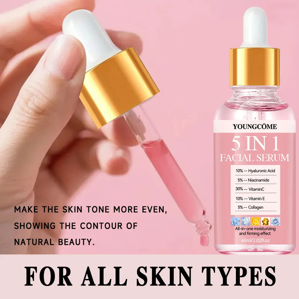 YOUNGCOME 5-in-1 Hyaluronic Acid & Vitamin C Face Serum 30ml