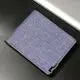 Slim Denim Cowhide Bifold Wallet – Unisex Card & Coin Purse