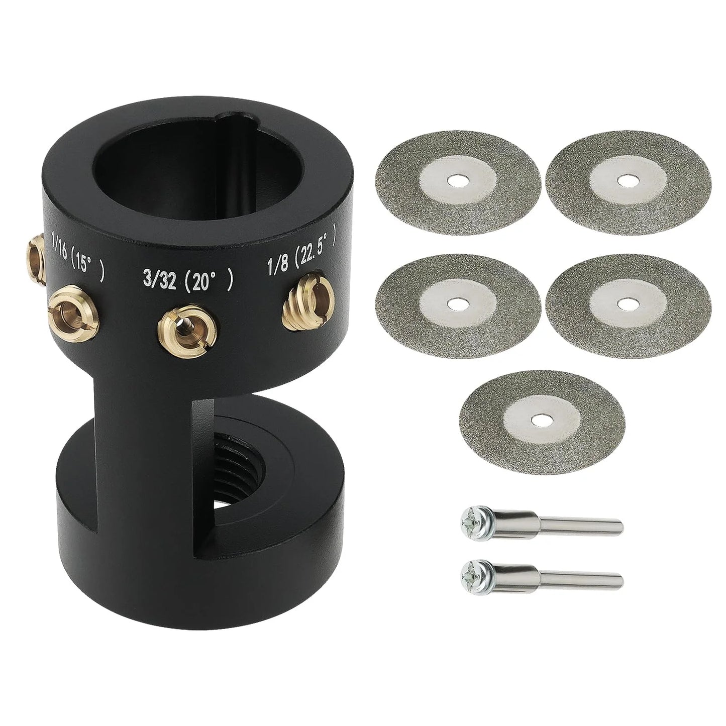 TIG Tungsten Sharpener Head Tool 4 Cut-off Slots Multi-angle