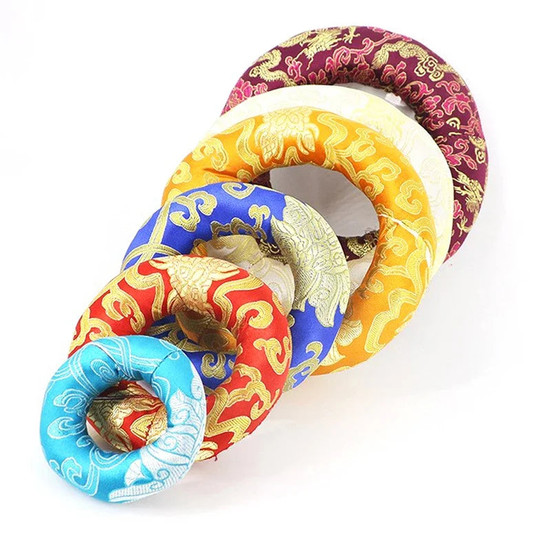 Tibetan Singing Bowl Mat | Chakra Meditation Cushion Pad