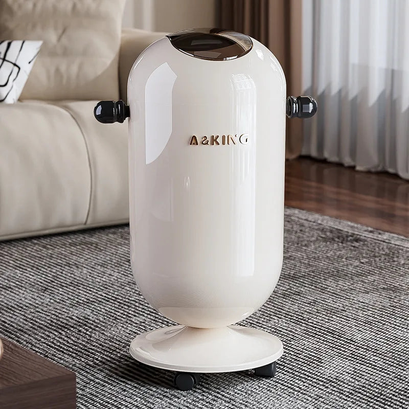 Touch-Free Stainless Steel Trash Can | Large Capacity Floating Lid