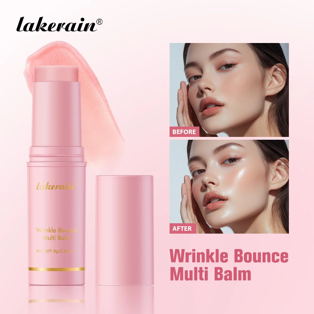 Pink Hydrating Stick Deep Hydrating Facial Skin Multi-functional Long-lasting Brightening Smooth Wrinkle Stick Skin Care Makeup Peaceful Pleasures Health and Wellness