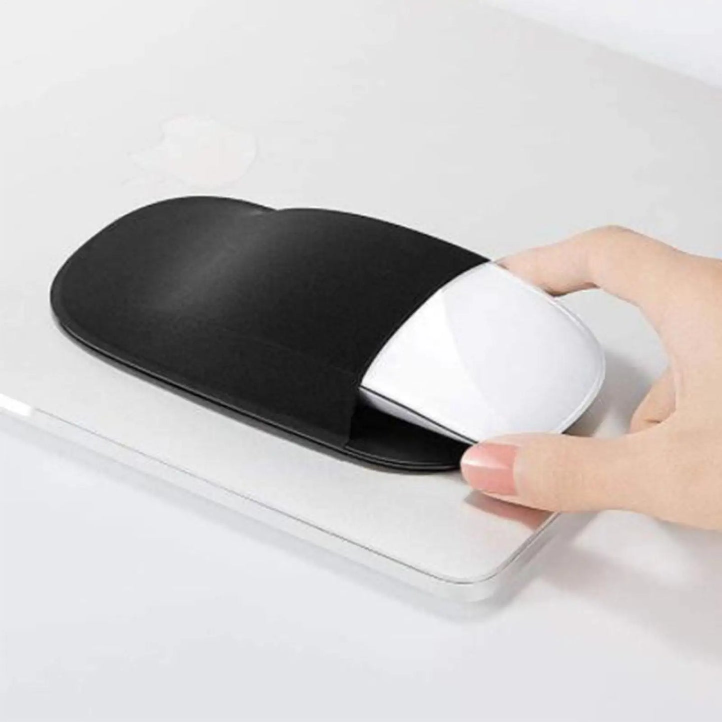 Reusable Adhesive Mouse Pouch For Laptop, Universal Stick-On Wireless Mouse Holder For MacBook, Tablet, No Glue Residues Peaceful Pleasures Health and Wellness